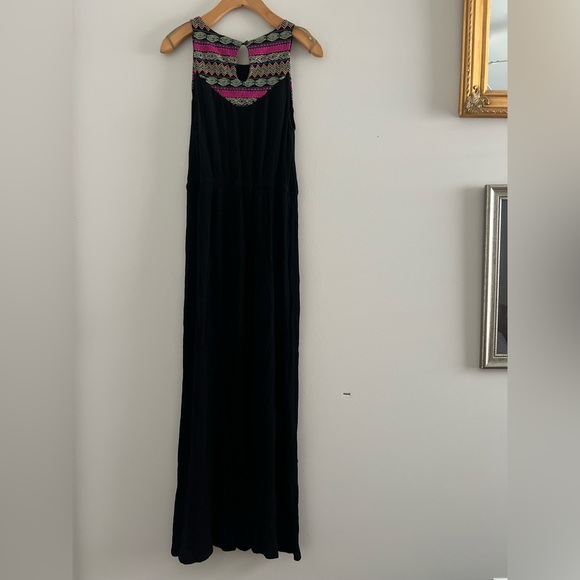 Xhilaration Black Boho Maxi Dress/Cover Up Sz S - Picture 1 of 4